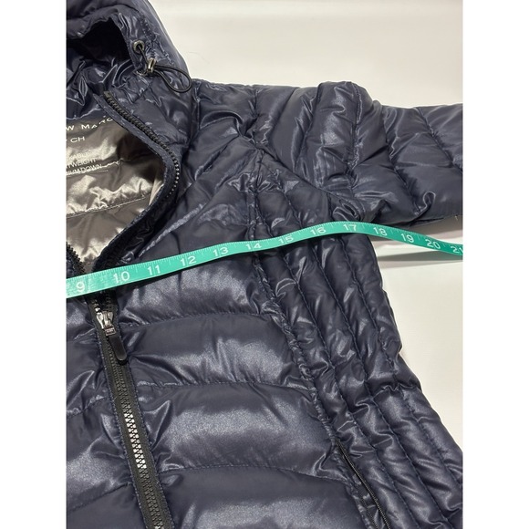 Andrew‎ Marc Premium Down Quilted Packable Navy Hooded Full Zip Puffer Jacket S - Picture 10 of 12